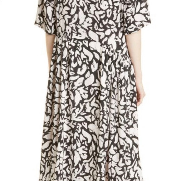 Stine Goya | Hunter Dress | Midi Medium Abstract Lined Art To Wear Black $350 - Picture 7 of 16